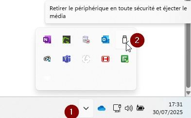 Image décrivant la manière d'éjecter la liseuse